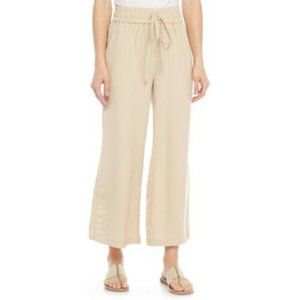 NWT New Directions Washed Twill Wide Leg Crop Pant